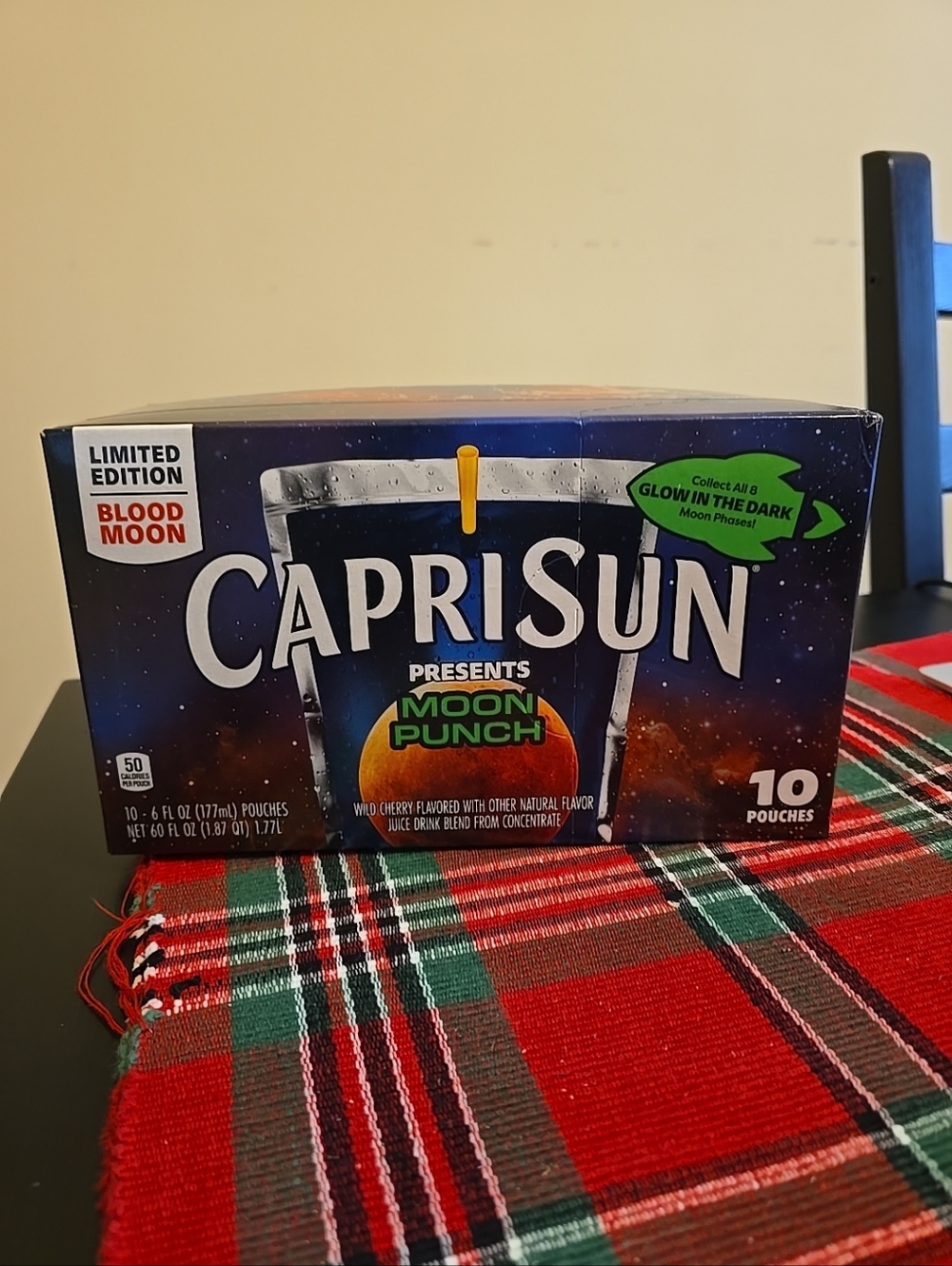 🌗New Limited Capri Sun MOON PUNCH Blood MOON -  Juice Boxes 10 Pouches